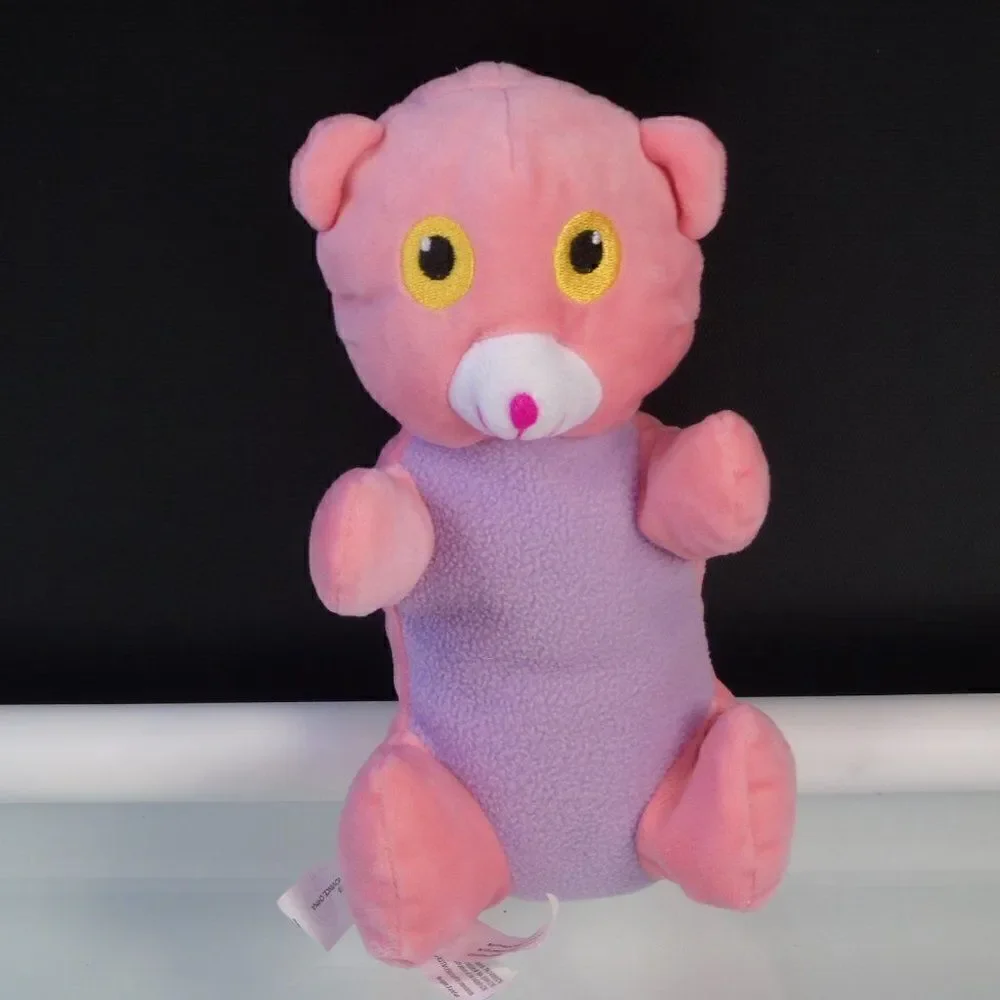Pink and Purple Plush Stuffed Animal Bear
